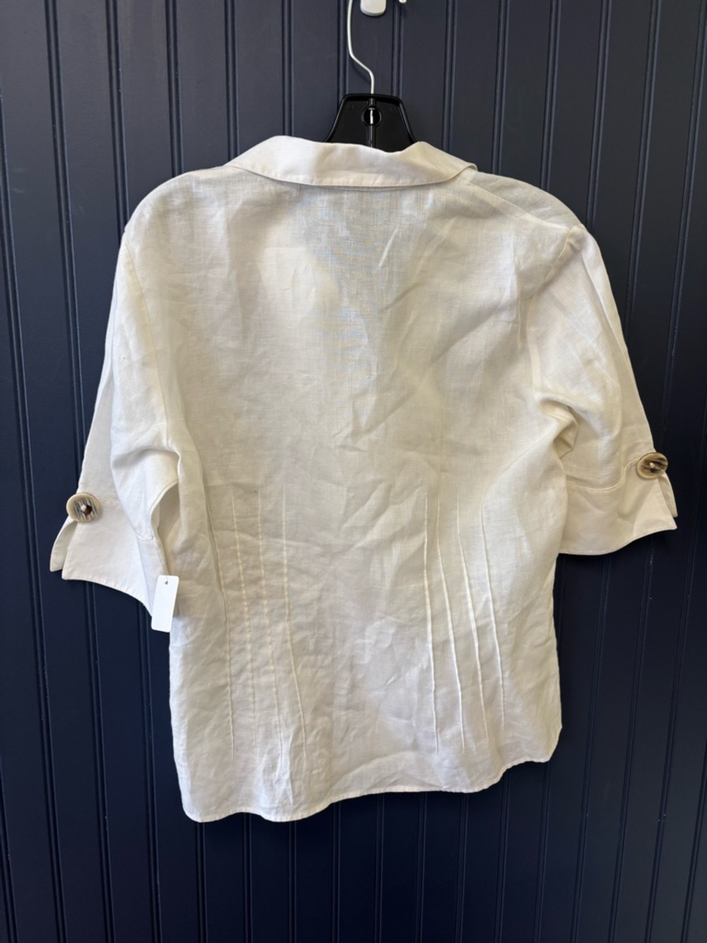 Lafayette 148 New York Linen Blouse - Picture 2 of 4